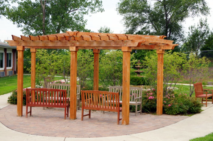 Outdoor seating area